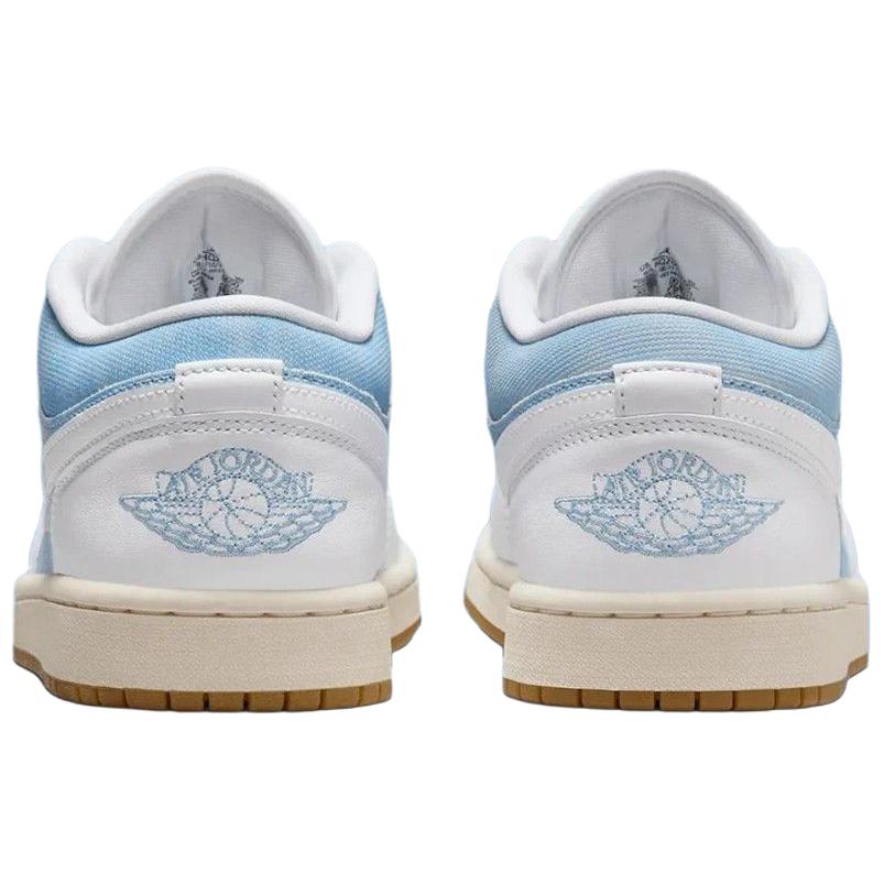 Air Jordan 1 Low SE Denim Worn Blue Women Sneakers Gum-Light-Brown Sail White HQ2004-400