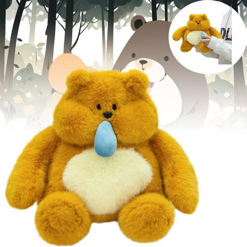 Plush Bear Snot Toy Cartoon Animals Super Soft Fill Doll Accompany Sleeping