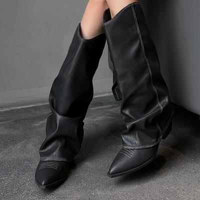 Fashion Women's High Boots High Heels Fashion Luxury Shoes Pointed Toe Deisgner Knee High Boots 2025 Winter Pumps Dress Sexy Botas Mujer