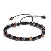Cross-border Tiger Eye & Hematite Obsidian Beaded Men's Fashion Bracelet