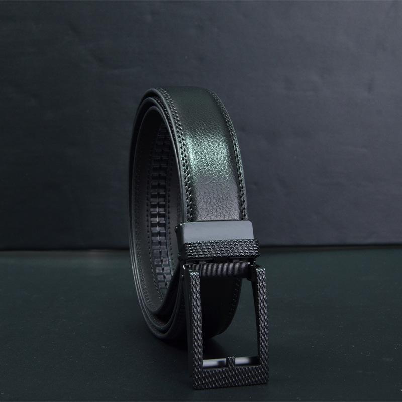 Ремень Ремень Пряжка с обратным натяжением Зажим Пряжка Мужской Кожаный Имитация Иглы Автоматическая Пряжка Ремень 110~130
