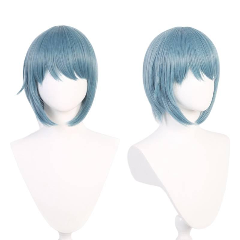 Puella Magi Madoka Magic Sayaka Miki Blue Cosplay Wig High Heat Resistant Fiber