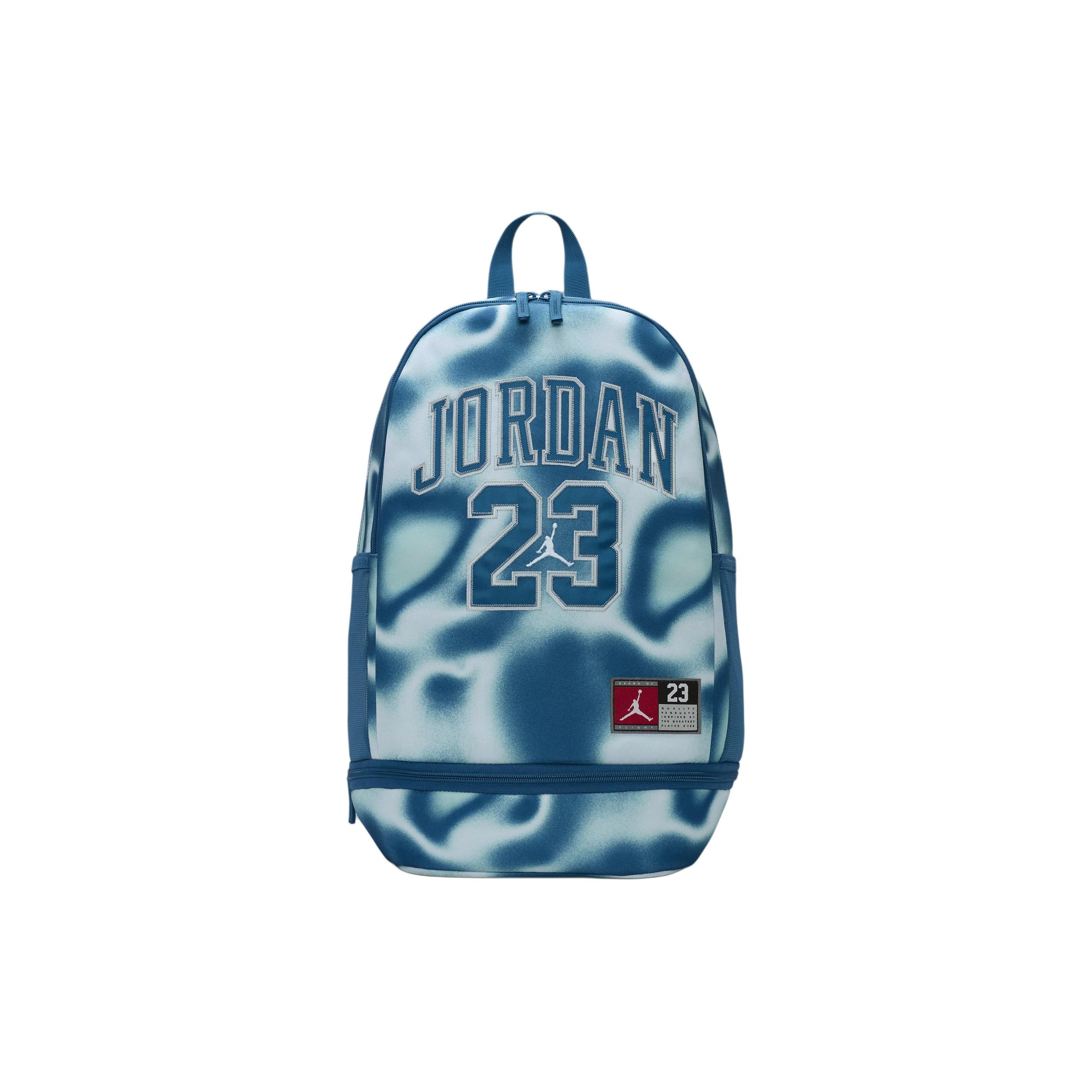 Jordan Logo Zipper Closure Polyester Backpack Unisex backpack Industrial-Blue FQ0951-499 Industrial Blue