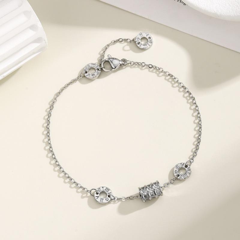 Small Waist Titanium Steel Bracelet Girls Summer Girlfriend Bracelet Light Luxury Niche Bracelet Exquisite High-end Jewelry