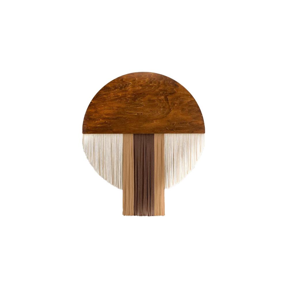 Handmade Round Retro Woven Wall Tapestry: Artful Decor for Living Room or Entrance