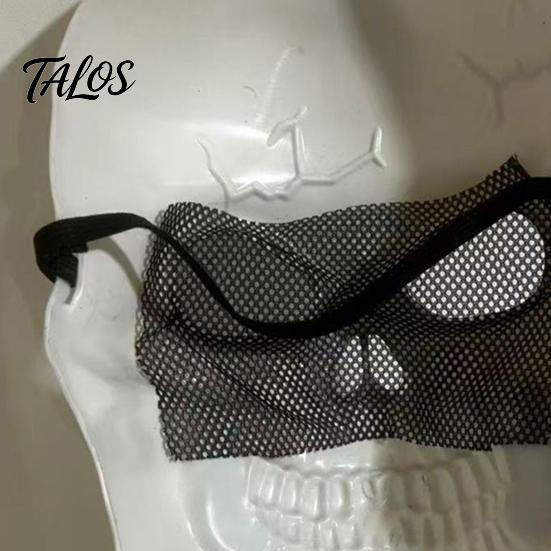 Maschera Osso Rotto Horror Maschera Teschio Integrale per Halloween, Accessorio Cosplay Spettrale per Case Infestate Comoda Traspirante per gli Occhi, Accessorio Costume da Festa,