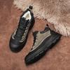 2024New Men's Boots Winter Plush Warm Snow Boot Waterproof Leather Sport Cotton Shoes for Men Non Slip Hiking Boots Botas Hombre