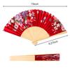 Hedvábný vějíř čínský japonský styl skládací vějíř Svatební vějíř Umělecké dárky Dance Hand Fan