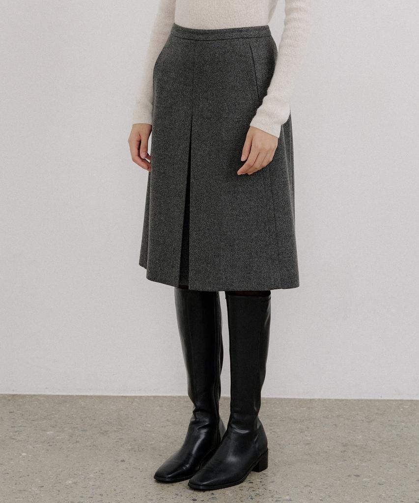 Otte Very Wool Twill Midi Skirts_2Color