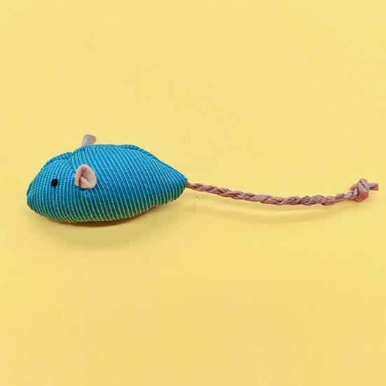 Plush Mouse Cat Toy Soft Stuffed Mouse Toy with Rope Tail Prefilled Catnip Mouse Toy for Indoor Cats Play Hunting And Exercise