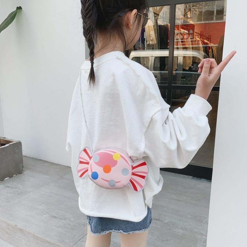 Children's Bag 2020 New 100 Pack Edited Little Girl Candy Shoulder Bag Fashion Style Princess Girl Sloping Bag