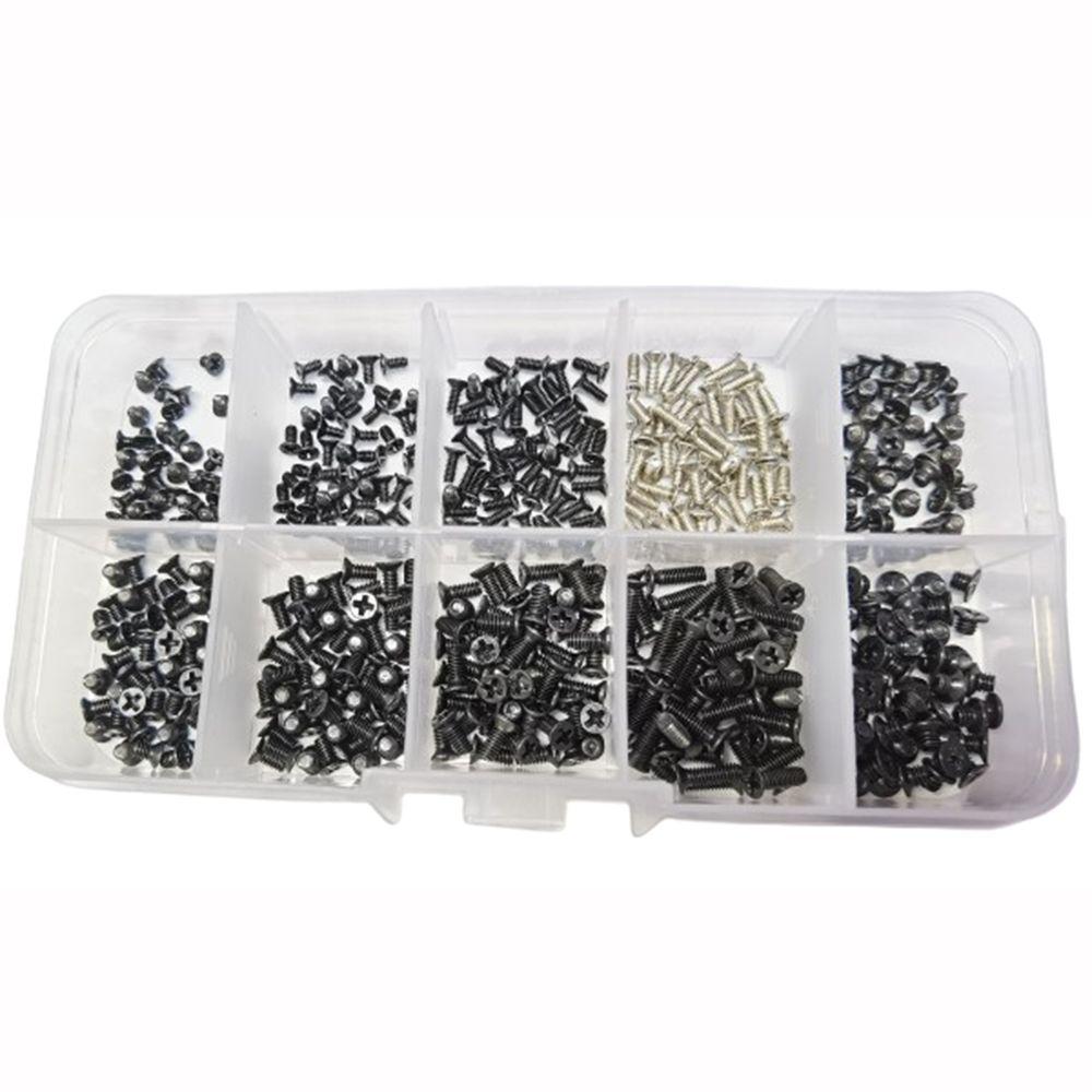 500Pcs Universal RC Screw Box Kit Carbon Steel Screws Assortment Kit Computer Screws  HDD