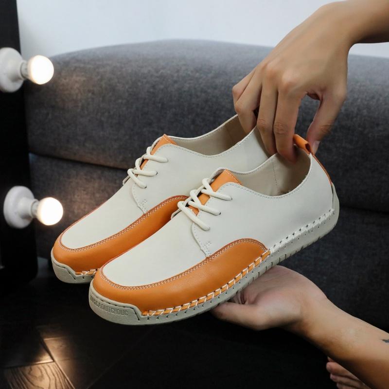 Color Matching Mens Casual Shoes Loafers Comfortable Walking Flats for Man Non Slip Soft Sneakers Leisure Walk Walking Footwear