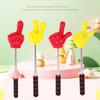 Stainless Steel Finger Reading Sticks Telescopic Rod Finger Design Teaching Stick Educational Learning Toys Students 1/2PCS