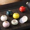 Creative Gilded Butterfly Ceramic Sealed Jar Portable Mini Storage Jar Porcelain Delicate Spice Box Moisture Proof Salve Box New