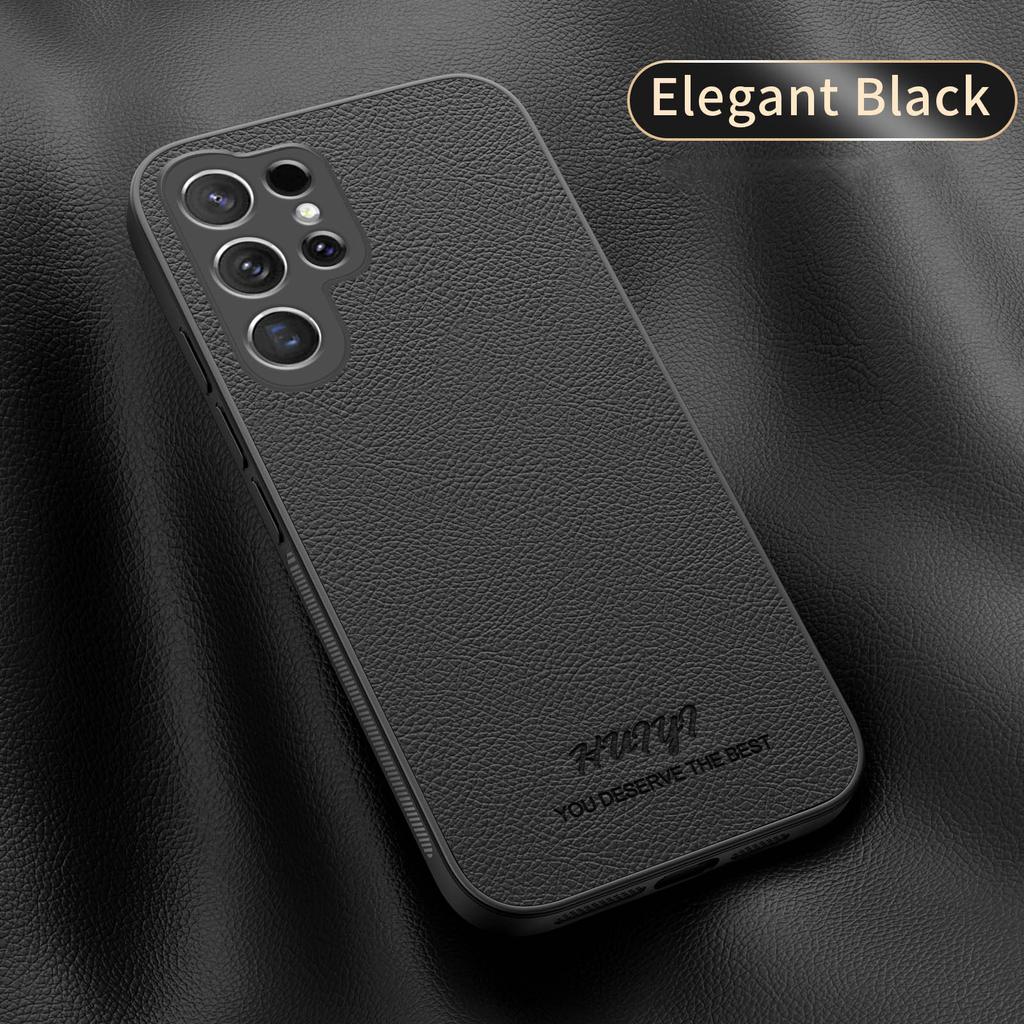 Leather Case for Samsung Galaxy S24+ Ultra Plus S23+ S22+ S21+ S20+ Ultra Plus FE Note 20 Ultra Car Magnetic Holder Phone Cover