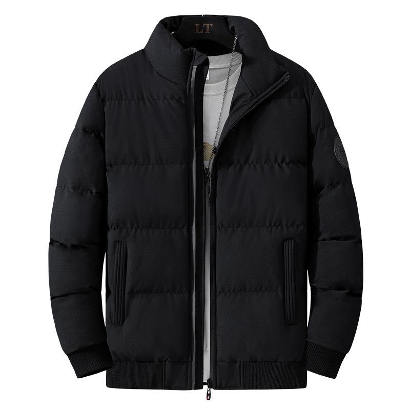 Pánská bunda Podzimní a Zimní bunda Tiger Head Bavlněná vycpaná bunda Zesílená Teplá Bavlněná vycpaná bunda Stojací límec Bunda s bavlněnou vycpávkou