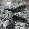 0.8MM Two-Tone Snake Skin Embossed Film Leather for Luggage, Bags, Shoes, and Outdoor Sports PU Materials.