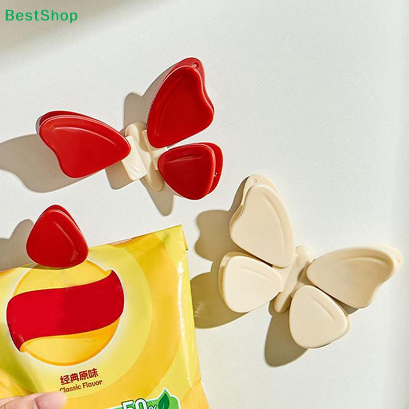 Butterfly Shape Magnetic Clips - Decorative Fridge Magnets for Sealing Snack Bags & Organizing Notes