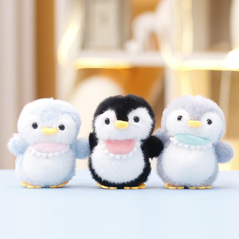 Figurine Bellyband Penguin Bag Animal Ornament Keychain Plush Gift Cotton Pp