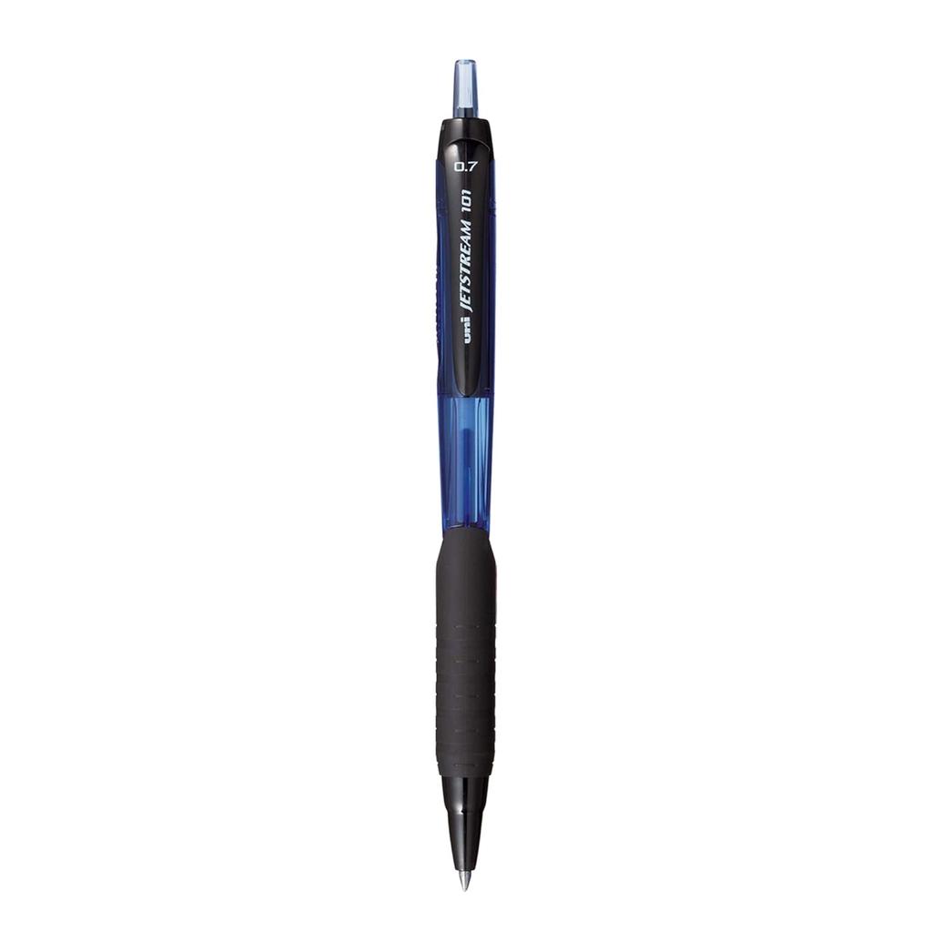 uni-ball Jetstream SXN101 0.7mm Blue Ink Roller Ball Pen Pack of 6 Smooth Retractable Writing Instruments