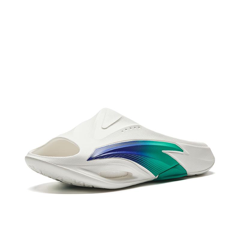 

New Anta Nitrogen Bubbles Slip Resistant Quiet Slide Slippers Men s White Blue Green 912531808S-4 43