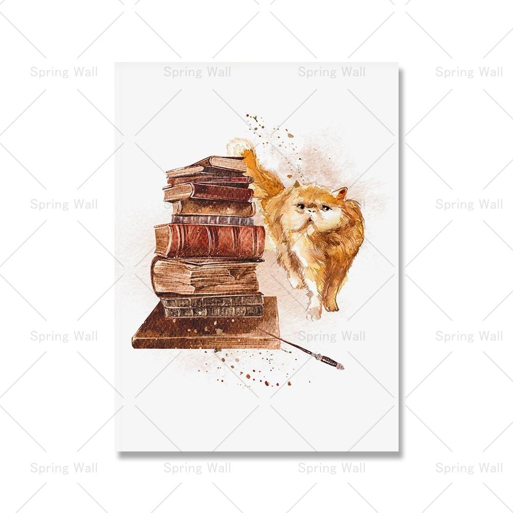 Vrăjitor Școală Matură Carte Poțiune Bufniță Vulpe Film Poster Printuri Artă Pânză Pictură Pepinieră Artă Perete Poze Decor Camera pentru copii