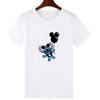 Funny Stitch Maleficent Print Creative T-shirt Summer Short Sleeves Popular Clothes T Shirt Unisex