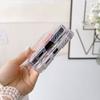 For Samsung Z Flip 3 Case 5g Dried Flowers Transparent Fold Case For Samsung Galaxy Z Flip 4 Zflip4 Shockproof Hard Back Cover