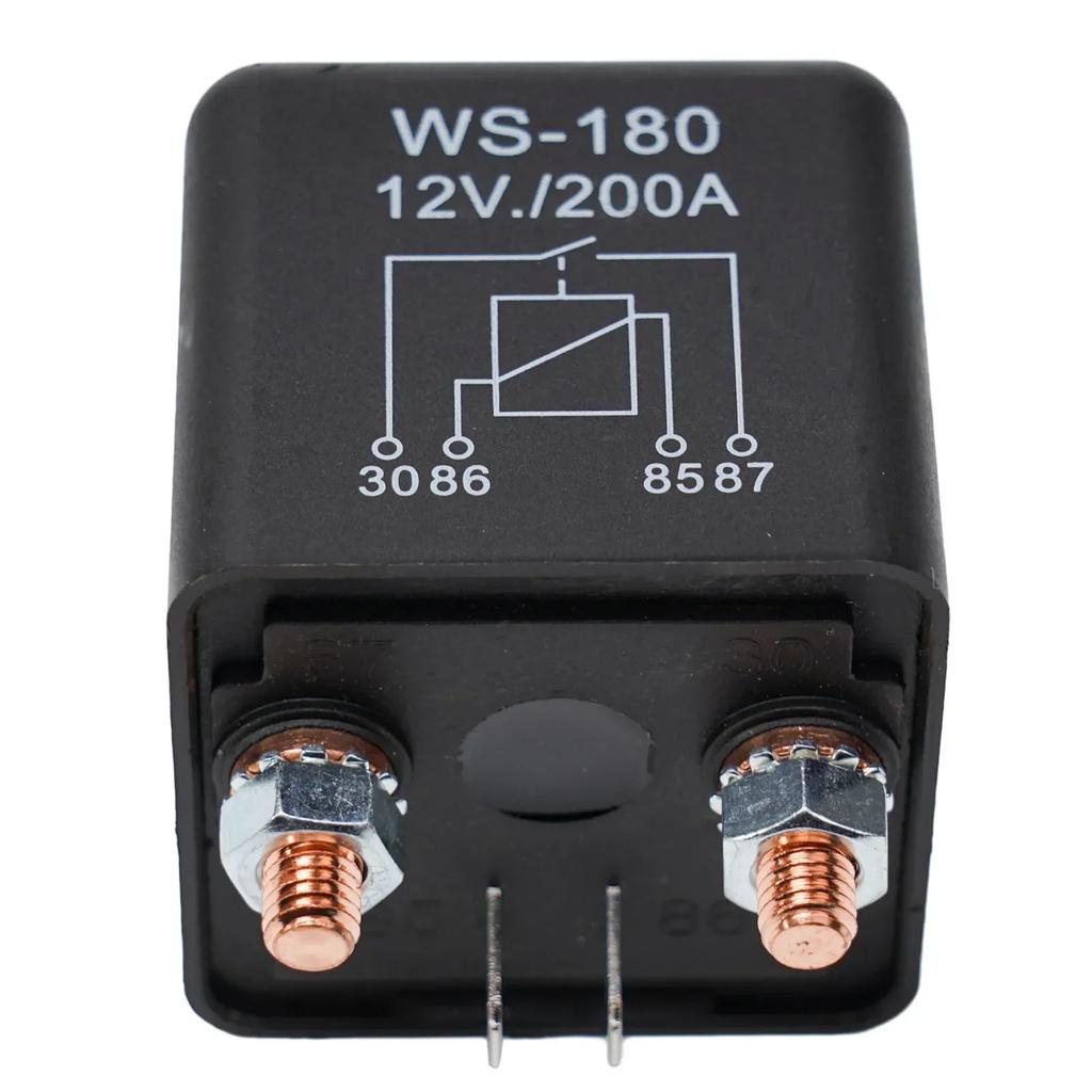 Car Battery Separator Coupler Power Switches 4Pin Dual Battery Isolators Relay 200A 12V Battery Circuit Cutters Auto Accessories