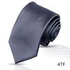 Men'S Premium Business Waterproof 8Cm Tie Polyester Trendy Sparkle 7.5Cm Pure Black Striped Hand Tie