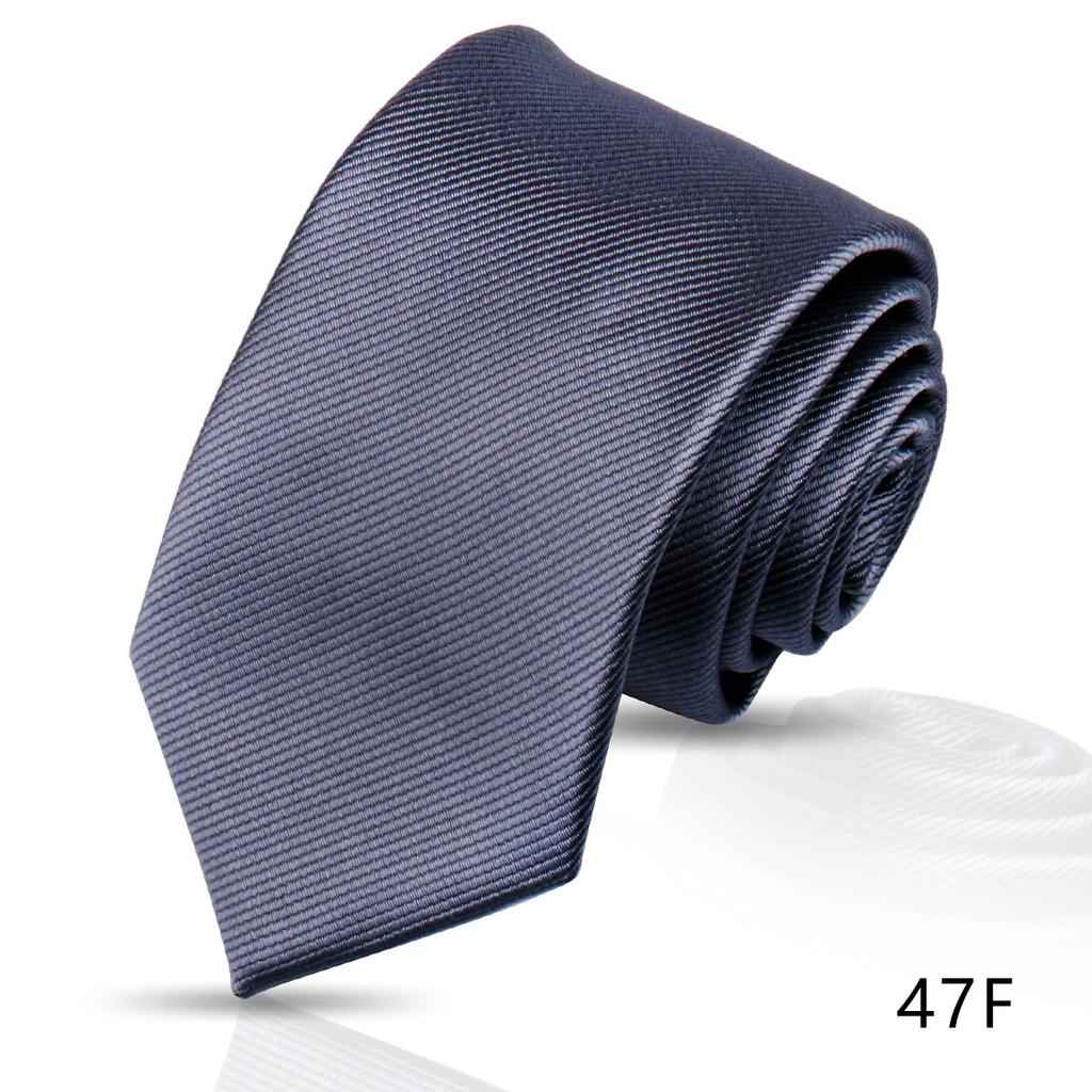 Men'S Premium Business Waterproof 8Cm Tie Polyester Trendy Sparkle 7.5Cm Pure Black Striped Hand Tie