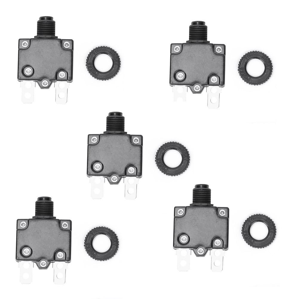 

5pcs Electric Air Compressor Circuit Breaker Overload Over Current Protection Switch12A
