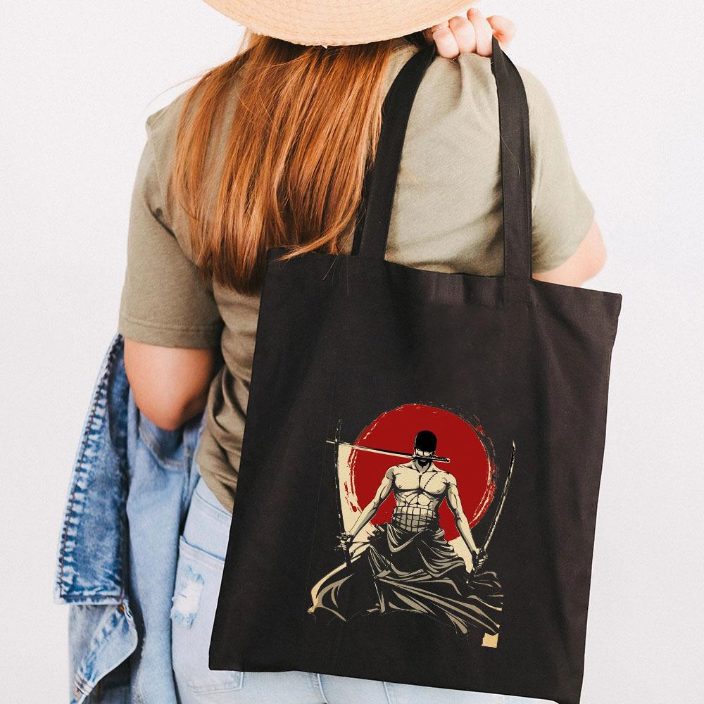 Japan Cartoon Comics One Piece Print Canvas Bag Student Shoulder Bag Tote Bag 0028