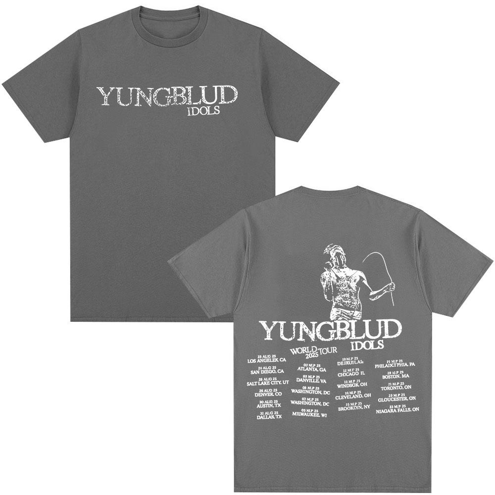 Yungblud IDOLS World Tour T Shirts Fan Gifts Mens Women Clothing Hip Hop Short Sleeve Tshirts Oversized Summer Cotton Tshirt