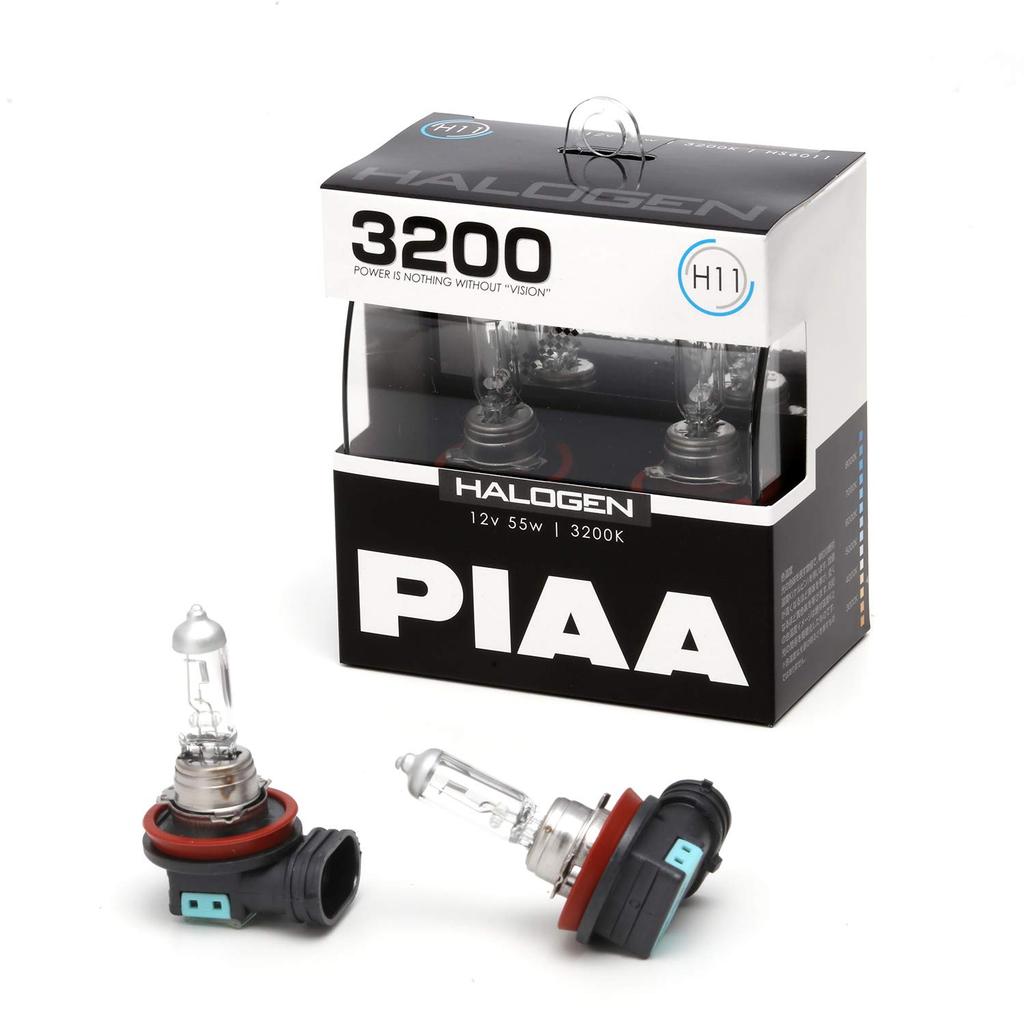 PIAA HS6011 Halogen pro světlomety a mlhová světla, 12 V 55W, H11 3200K, v souladu se zákonem o silničním provozu, 2 kusy