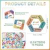 75Pcs Calm Stickers for Anxiety Sensory Textured Sensory Stickers Anti Stress Anxiety Relief Items Boho Calm Sticker Bulk Waterproof Fidget Adults