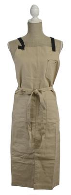 Friends Hill Long Apron Tool Stand Beige Halter Neck [WS-115-23] Unisex,