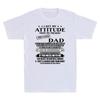 I Get My Attitude From My Freaking Awesome Dad Funny Gift Unisexs T Shirt Cotton