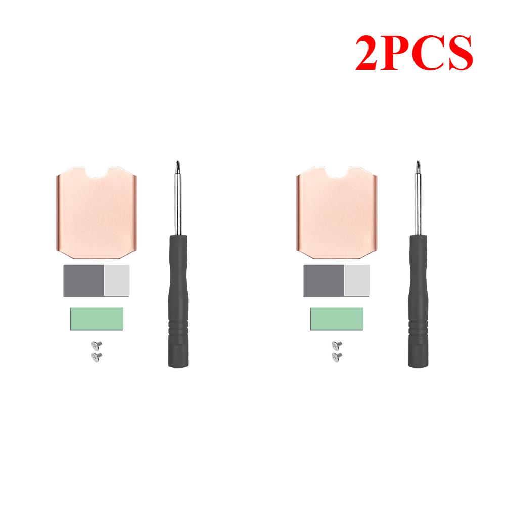 M.2 2230 SSD Heatsink M2 NVMe Solid-State Hard Disk Copper Radiator for Steam Deck 2230 SSD Heat Sink Game Console Thermal Pad