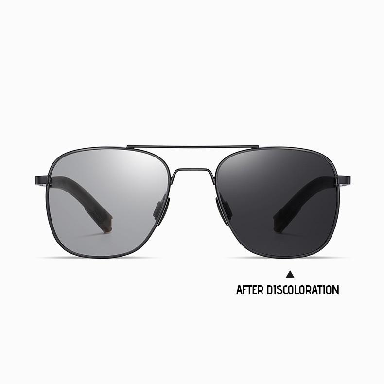 AORON Metal Frame Photochromic Polarized Sunglasses Anti Glare Colorful Driving Fishing Cycling Glasses UV400 Outdoor Accessories