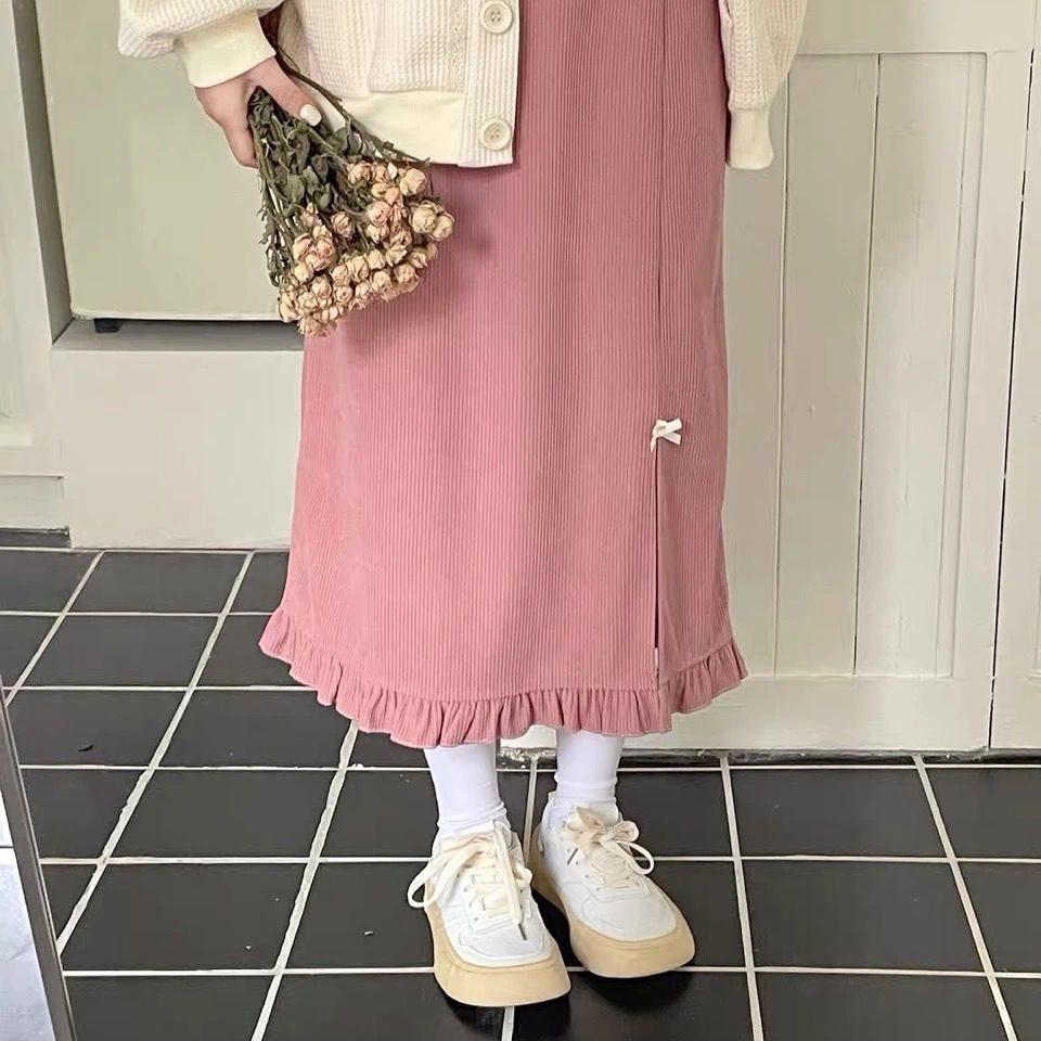 

Japanese Style High Waist Slit Midi Skirt - Autumn/Winter Collection S