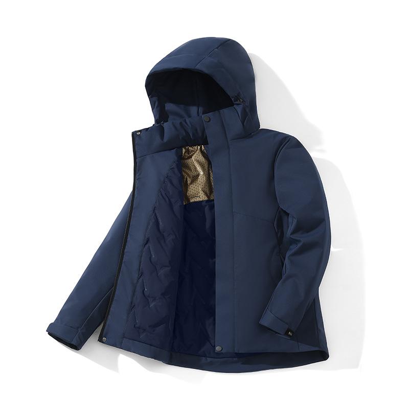 Plush and Thickened Jacket for Warmth and Waterproof Graphene Cotton Coat for Women and Men