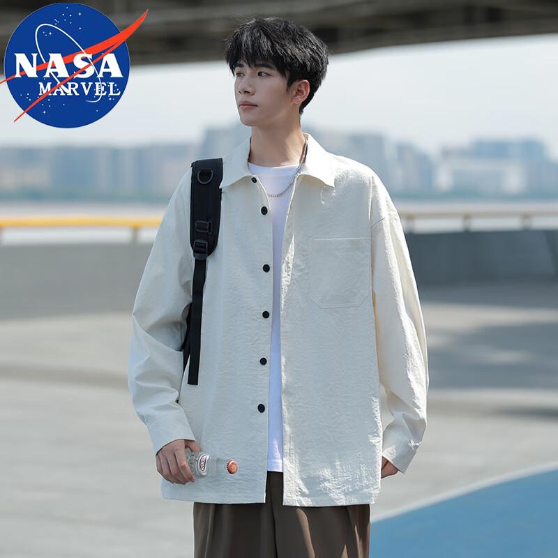 NASA MARVEL Men's Long Sleeve Casual Shirt
