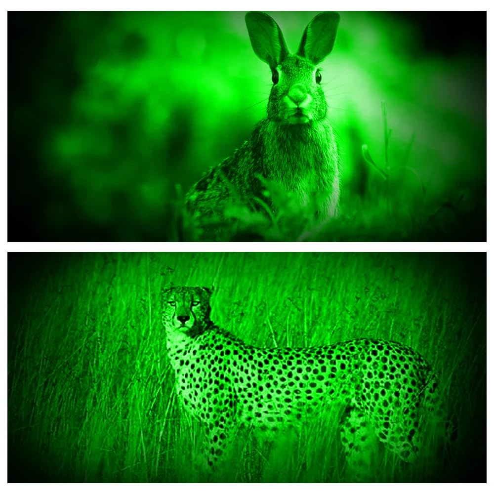 1200 Lumens Green LED Flashlight with Rotating USB 5 Lighting IPX6 Portable Green LED Lightweight and Ideal for Animal and Night Fishing