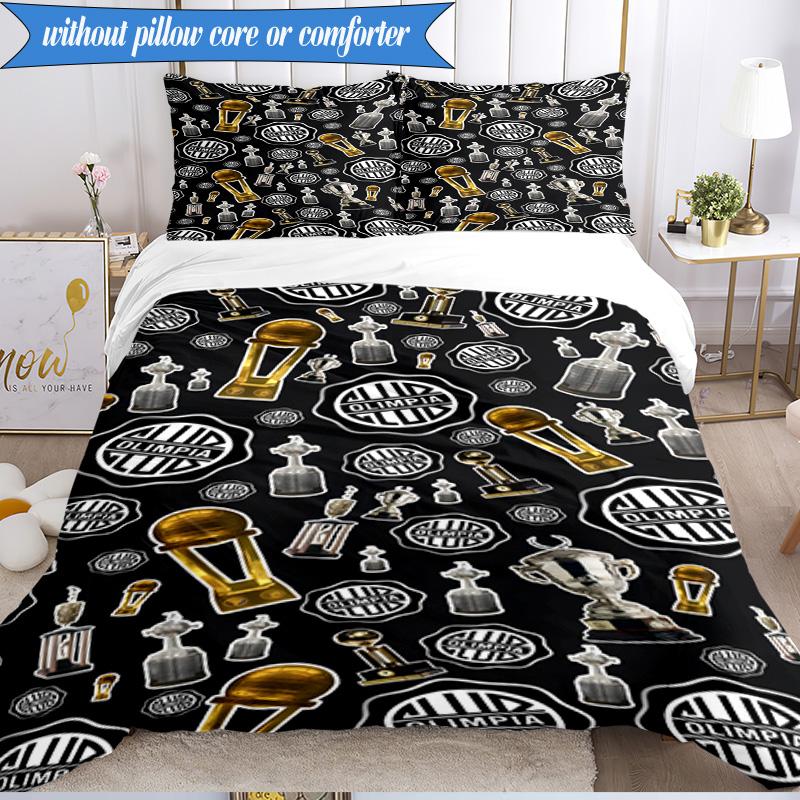 3PCS Love For Atlético Printed Soft Bedding Set,Including 1pc Duvet Cover And 2pcs Pillowcases Perfect for Bedroom, Dormitory, Fan Gift
