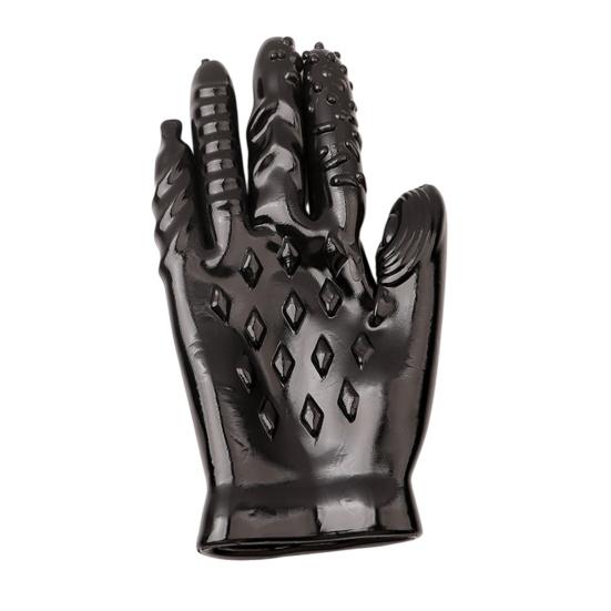 Spiked Pleasure Massage Glove TPE Textured Fisting Mitt with Raised Dots Flexible Body-Safe