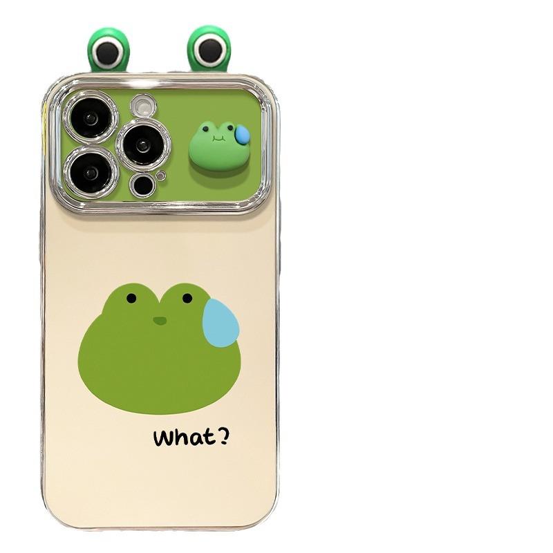 

Женская подставка для куклы-лягушки Подходит для чехла для мобильного телефона Apple 15 IPhone 14 Полное покрытие Противоударный 13 Гальваническое покрытие 6D Окно iPhone XS Max