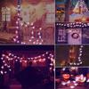 Xiaomi 1pc 20/30 LED Halloween Bat Copper Wire String Light Battery Powered Purple Bat Fairy Lamp For Home Bedroom Festival Party Decor