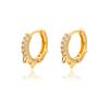 Punk Spike Rivet Hoop Earrings For Women Stainless Steel Huggie Earrings Ear Cuff Piercing Earring Gothic Jewelry Accessories